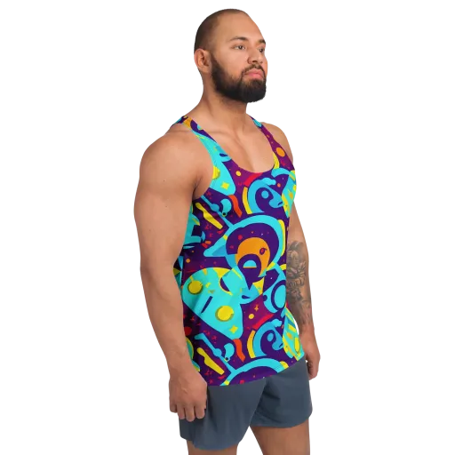Gerace Geometry on a Men's Tank Top