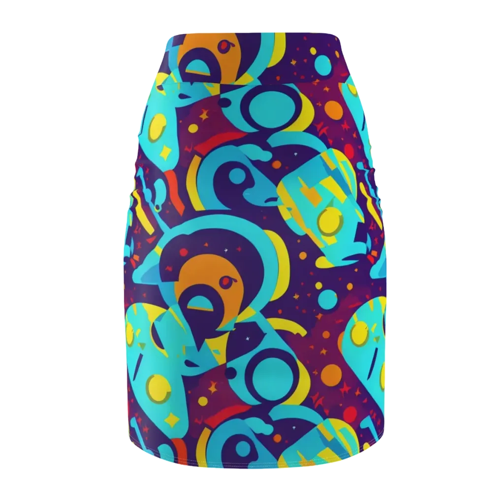 Gerace Geometry on Pencil Skirt — Back