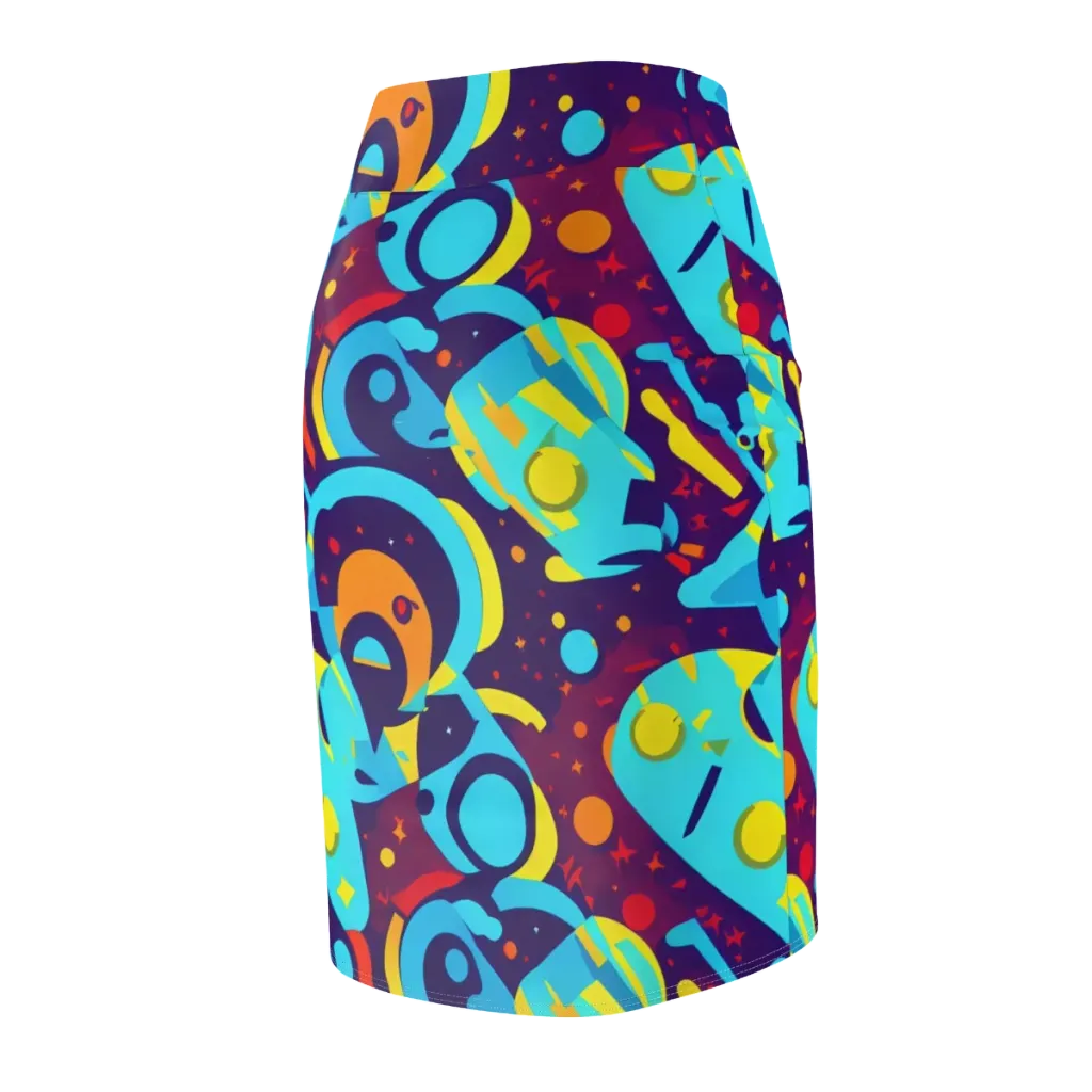 Gerace Geometry on Pencil Skirt — Back Side
