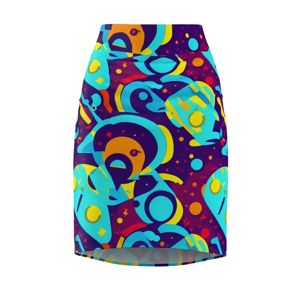 Gerace Geometry on Pencil Skirt — Front