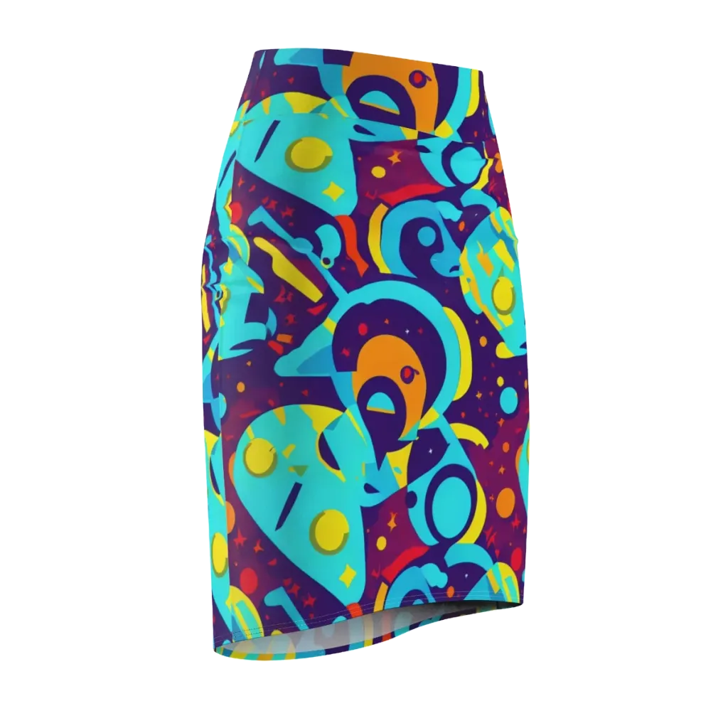 Gerace Geometry on Pencil Skirt — Front Side