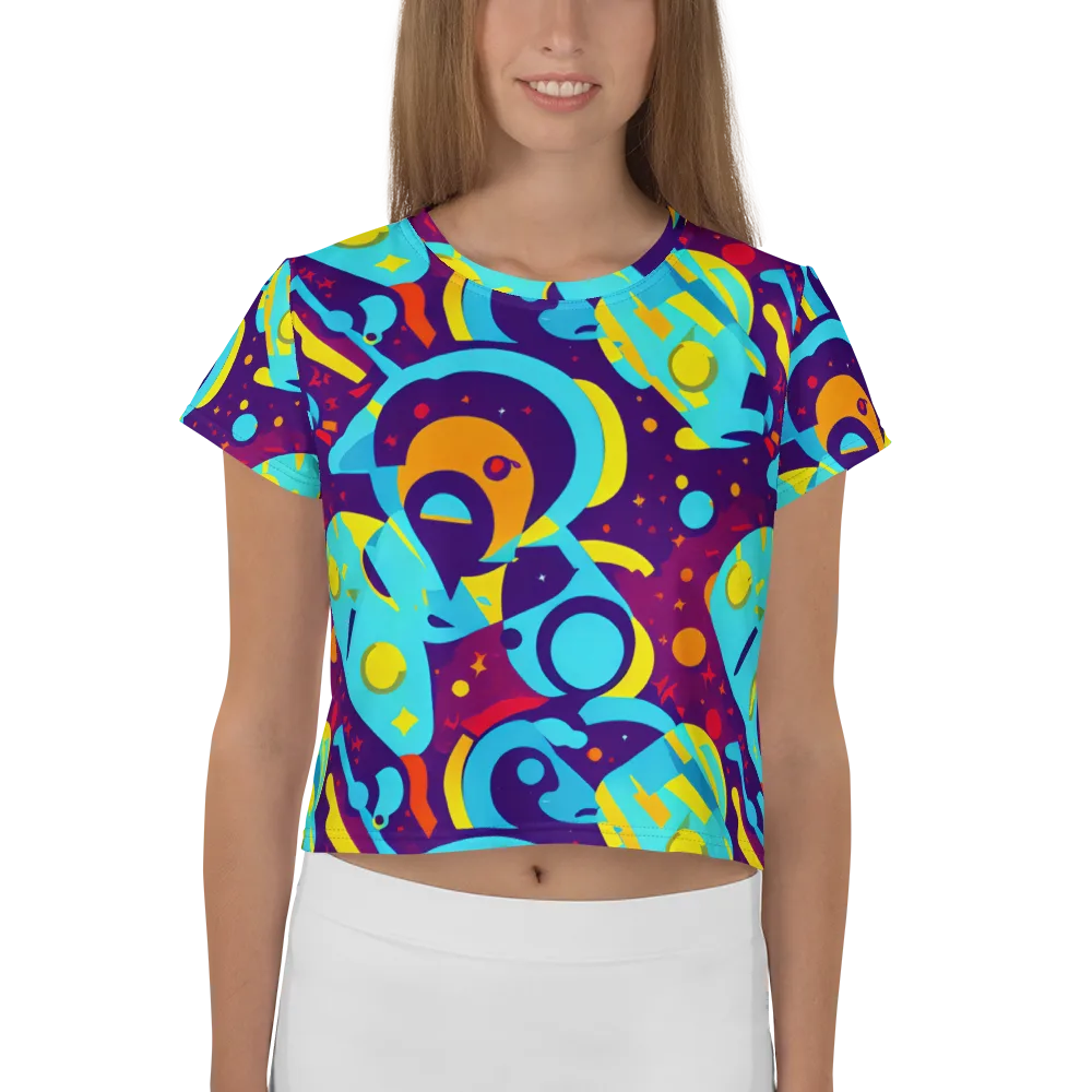 Gerace Geometry on Crop Tee — Front