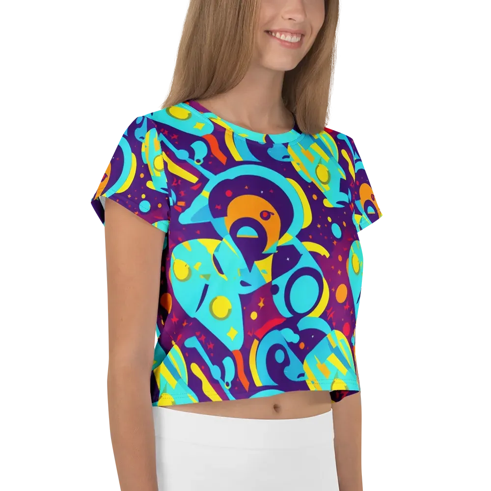 Gerace Geometry on Crop Tee — Right