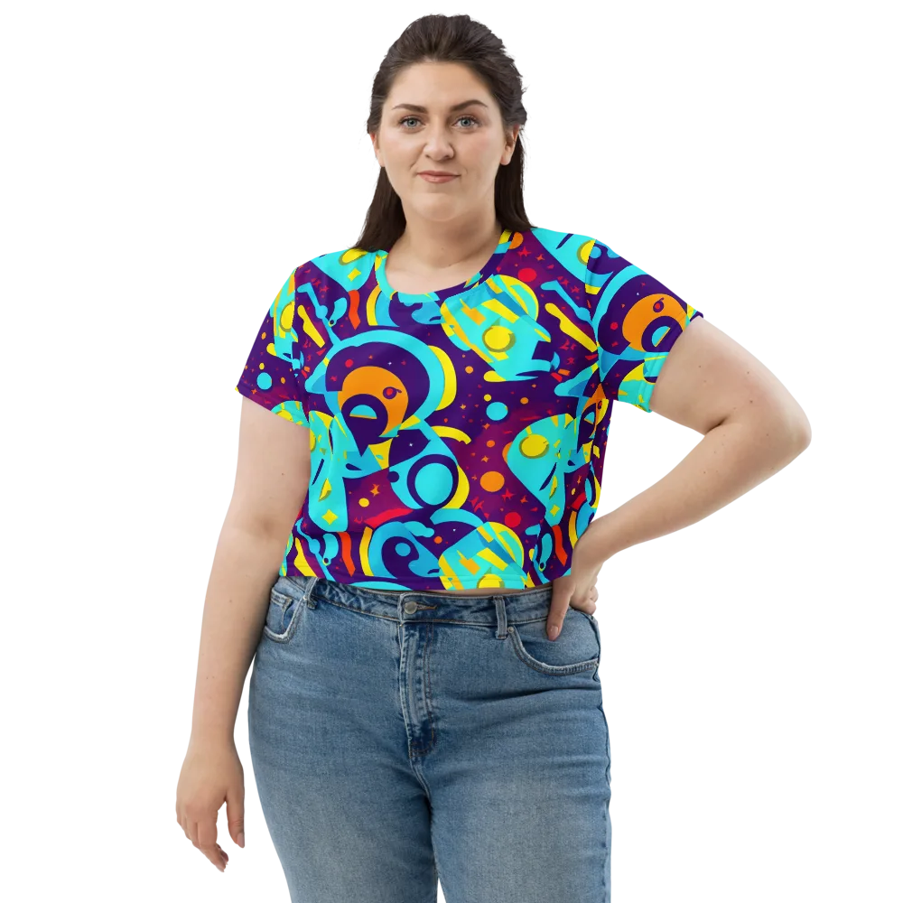 Gerace Geometry on Crop Tee — Front