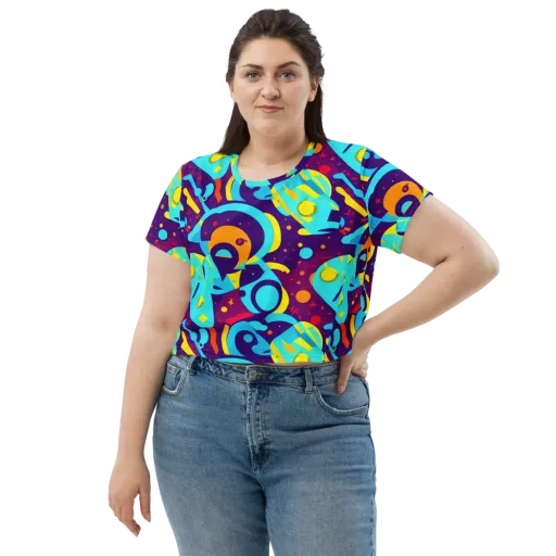Gerace Geometry on a Crop Tee