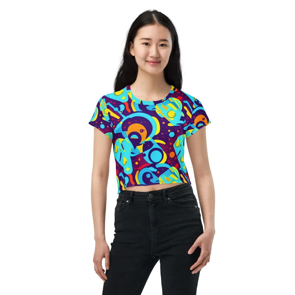 Gerace Geometry on Crop Tee — Front