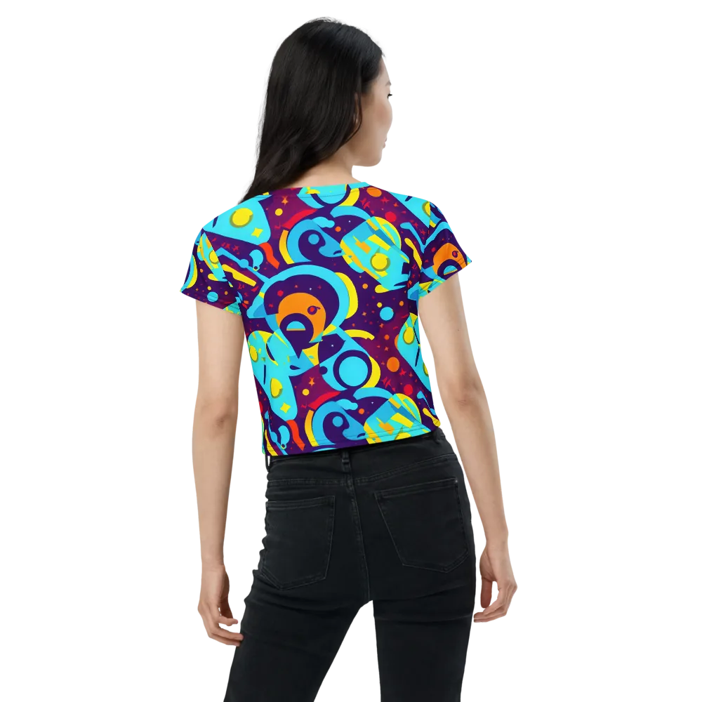 Gerace Geometry on Crop Tee — Back