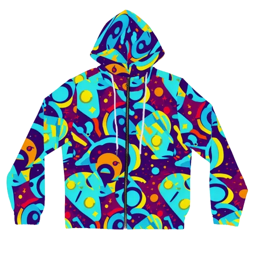 Gerace Geometry on a Women's Full-Zip Hoodie
