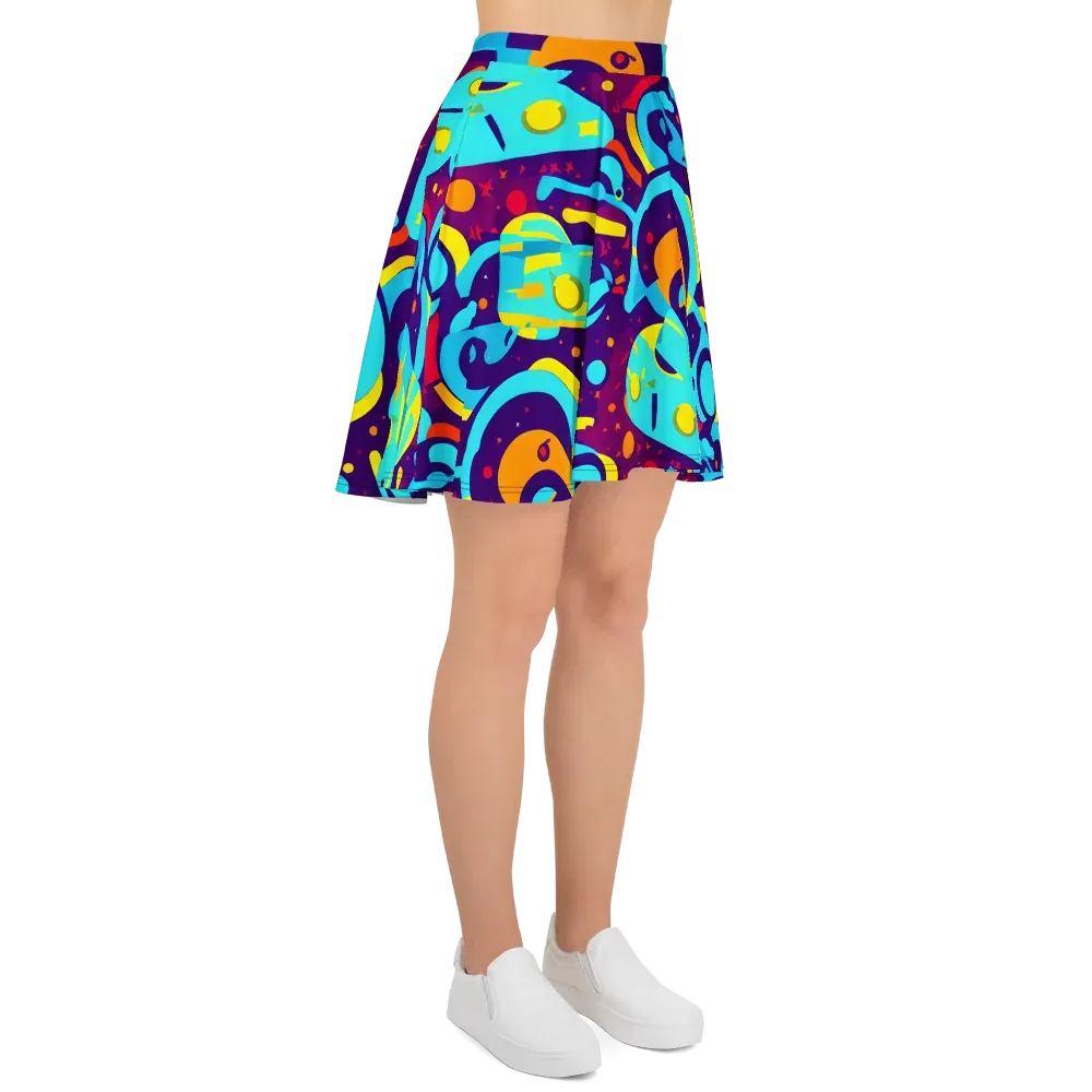 Gerace Geometry on Skater Skirt — Right