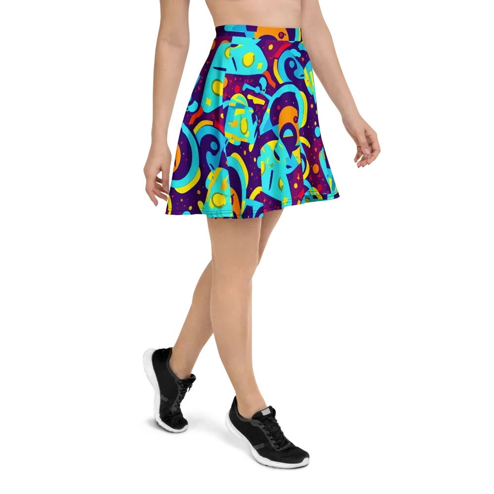 Gerace Geometry on Skater Skirt — Right