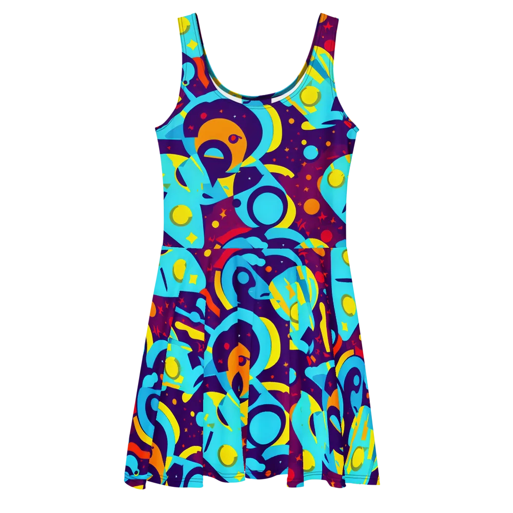 Gerace Geometry on Skater Dress — Front