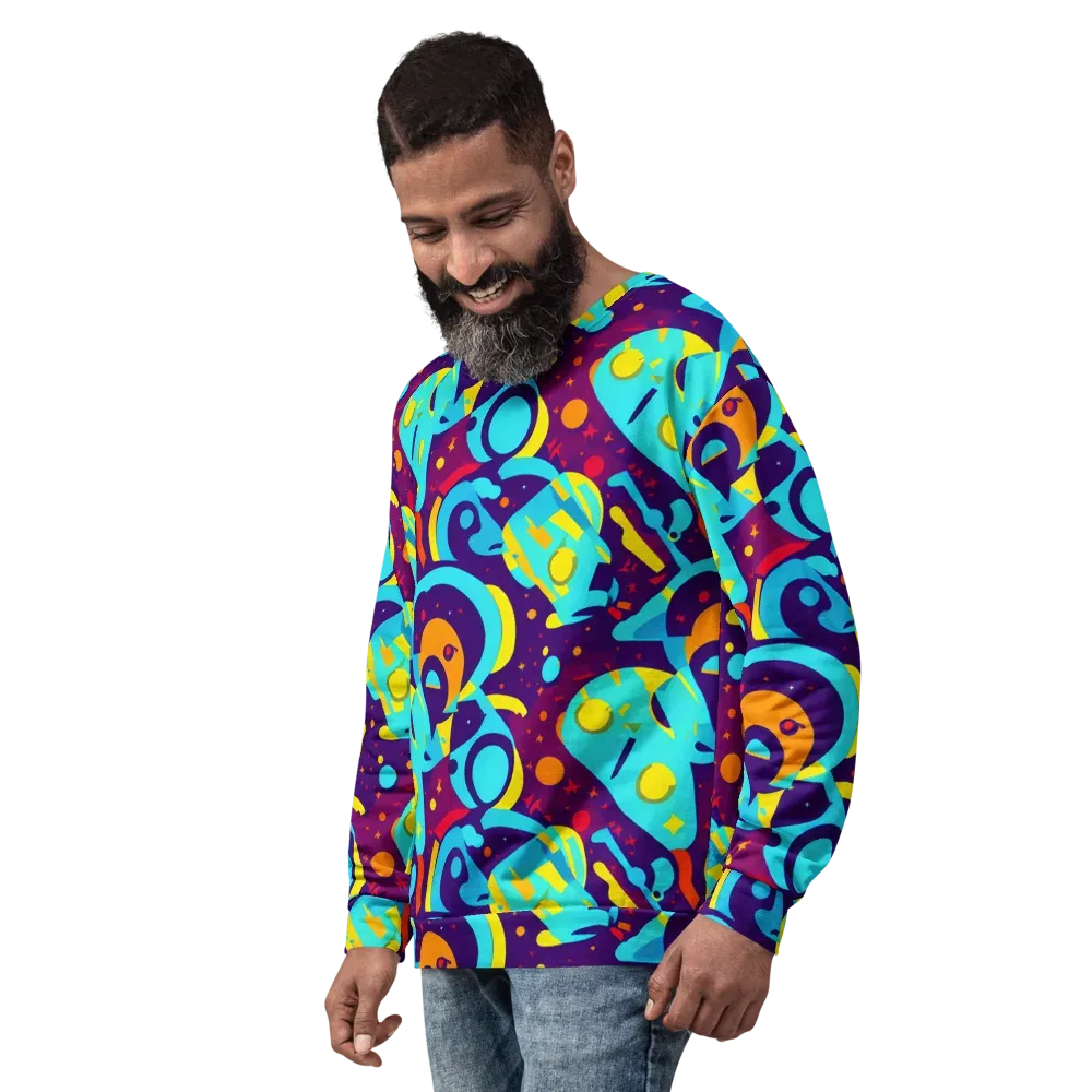 Gerace Geometry on Sweatshirt — Left Front