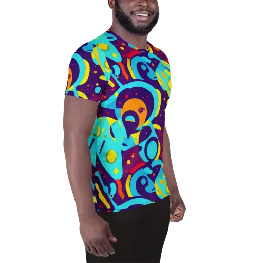 Gerace Geometry on a Men's Athletic T-Shirt