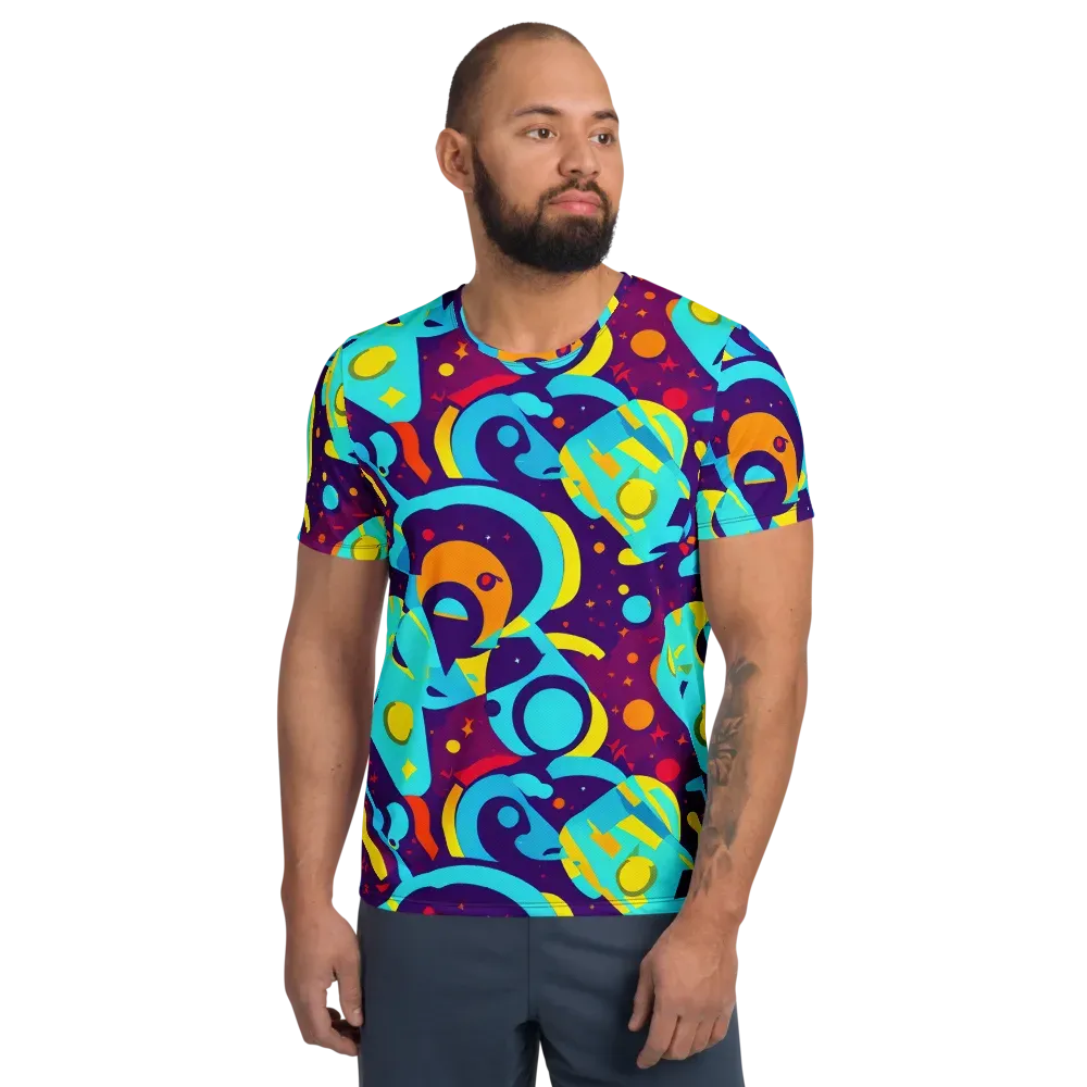 Gerace Geometry on Men's Athletic T-Shirt — Front