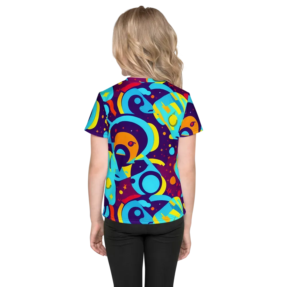 Gerace Geometry on Kids Crew Neck T-Shirt — Back