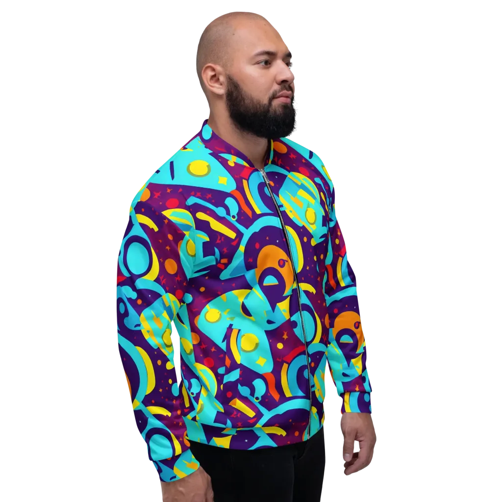 Gerace Geometry on Bomber Jacket — Right