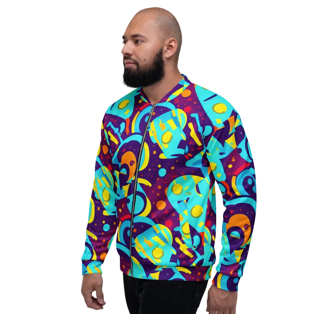Gerace Geometry on Bomber Jacket — Left