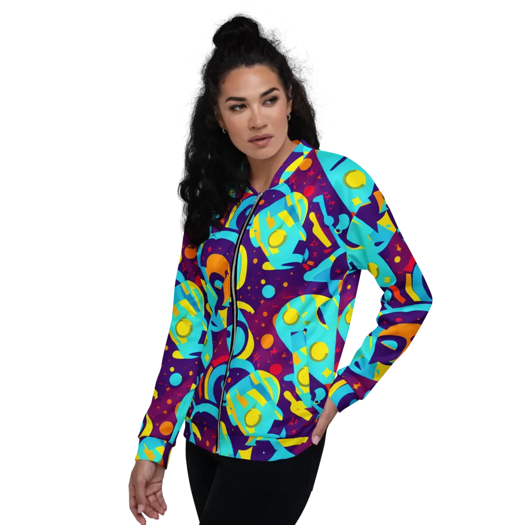 Gerace Geometry on Bomber Jacket — Left