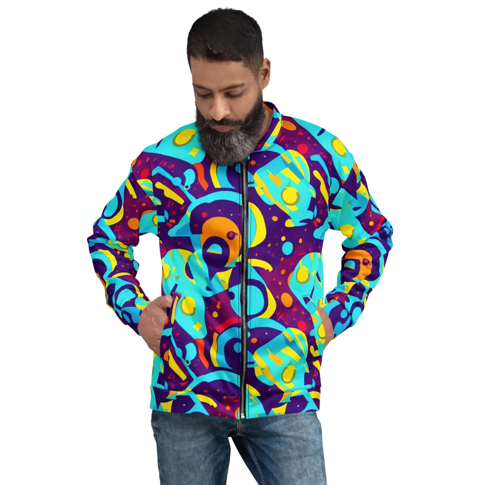 Gerace Geometry on Bomber Jacket — Front