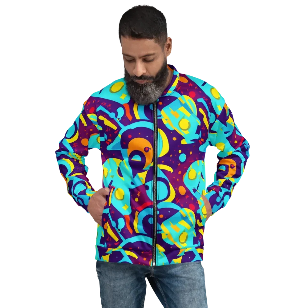 Gerace Geometry on Bomber Jacket — Front