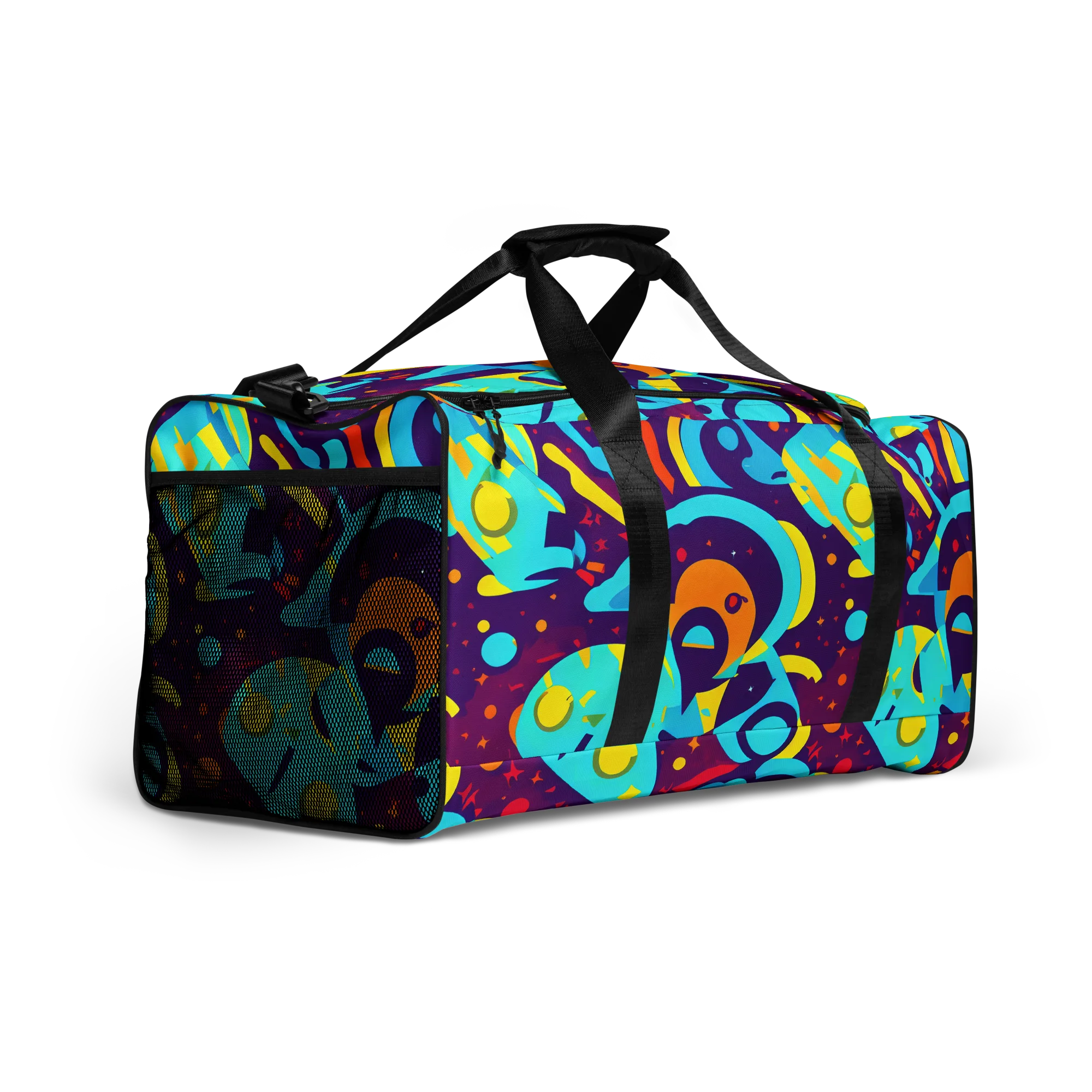 Gerace Geometry on Duffle Bag — Right Front