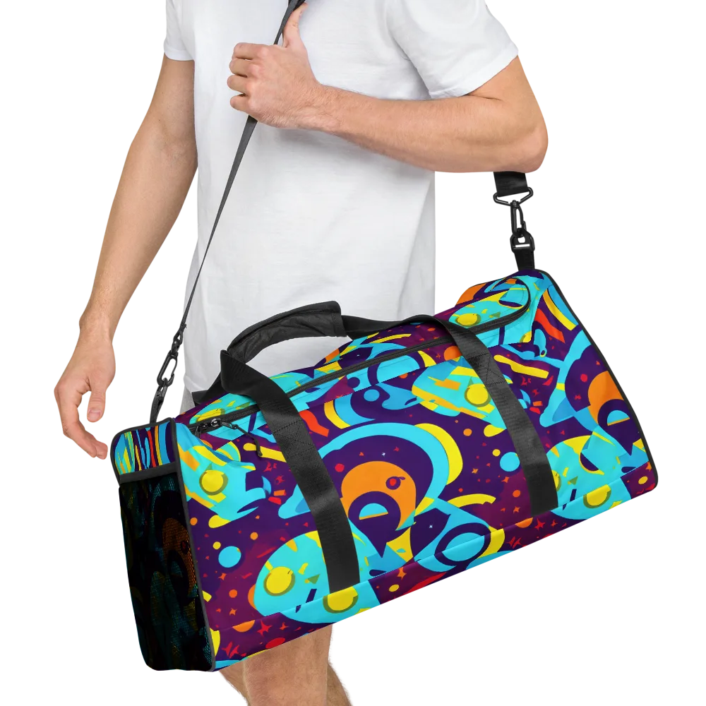Gerace Geometry on Duffle Bag — Right Front