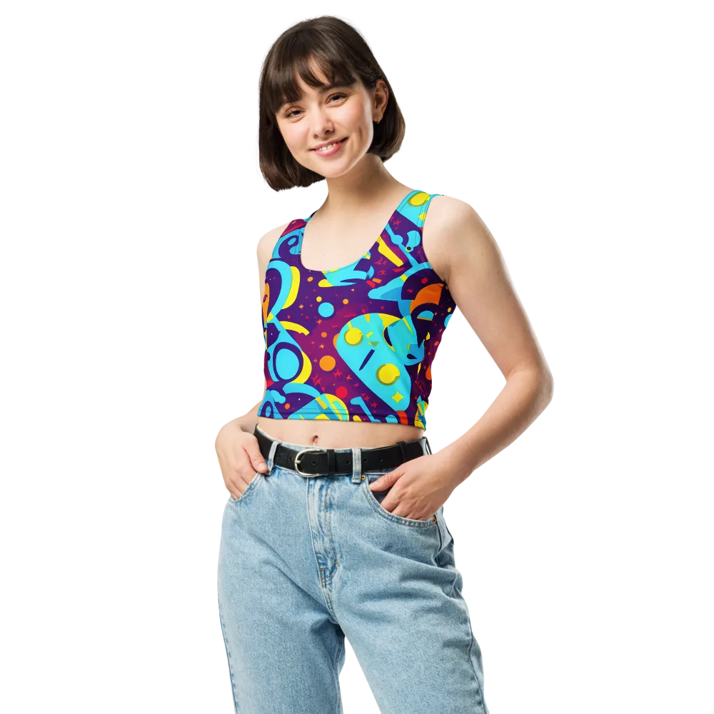 Gerace Geometry on Crop Top — Front