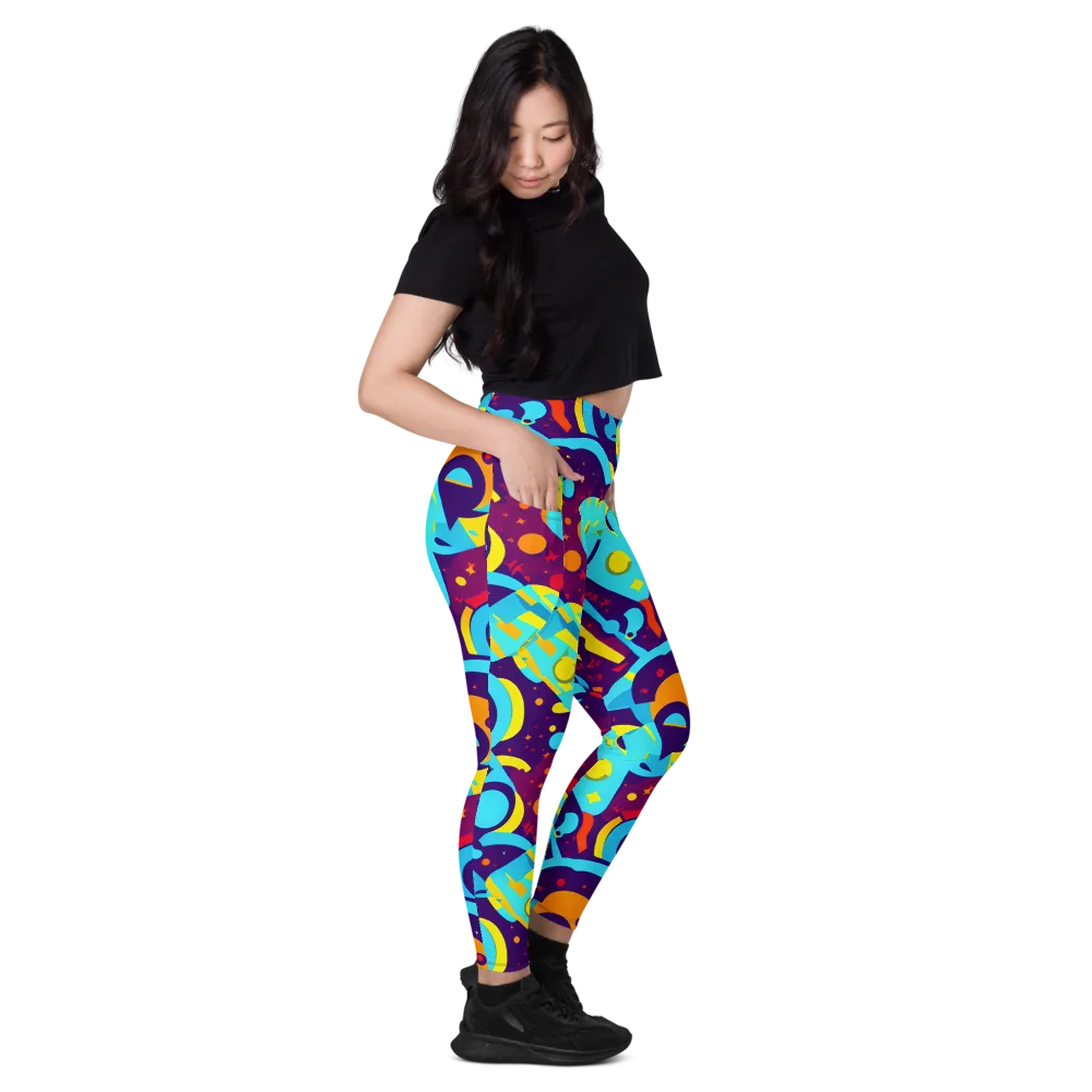 Gerace Geometry on Leggings with Pockets — Right