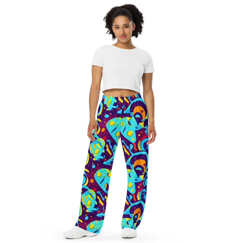 Gerace Geometry on Wide-Leg Pants — Front