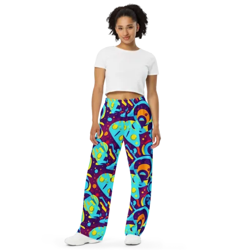 Gerace Geometry on a Wide-Leg Pants