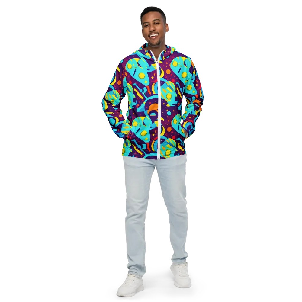 Gerace Geometry on Men's Windbreaker — Front