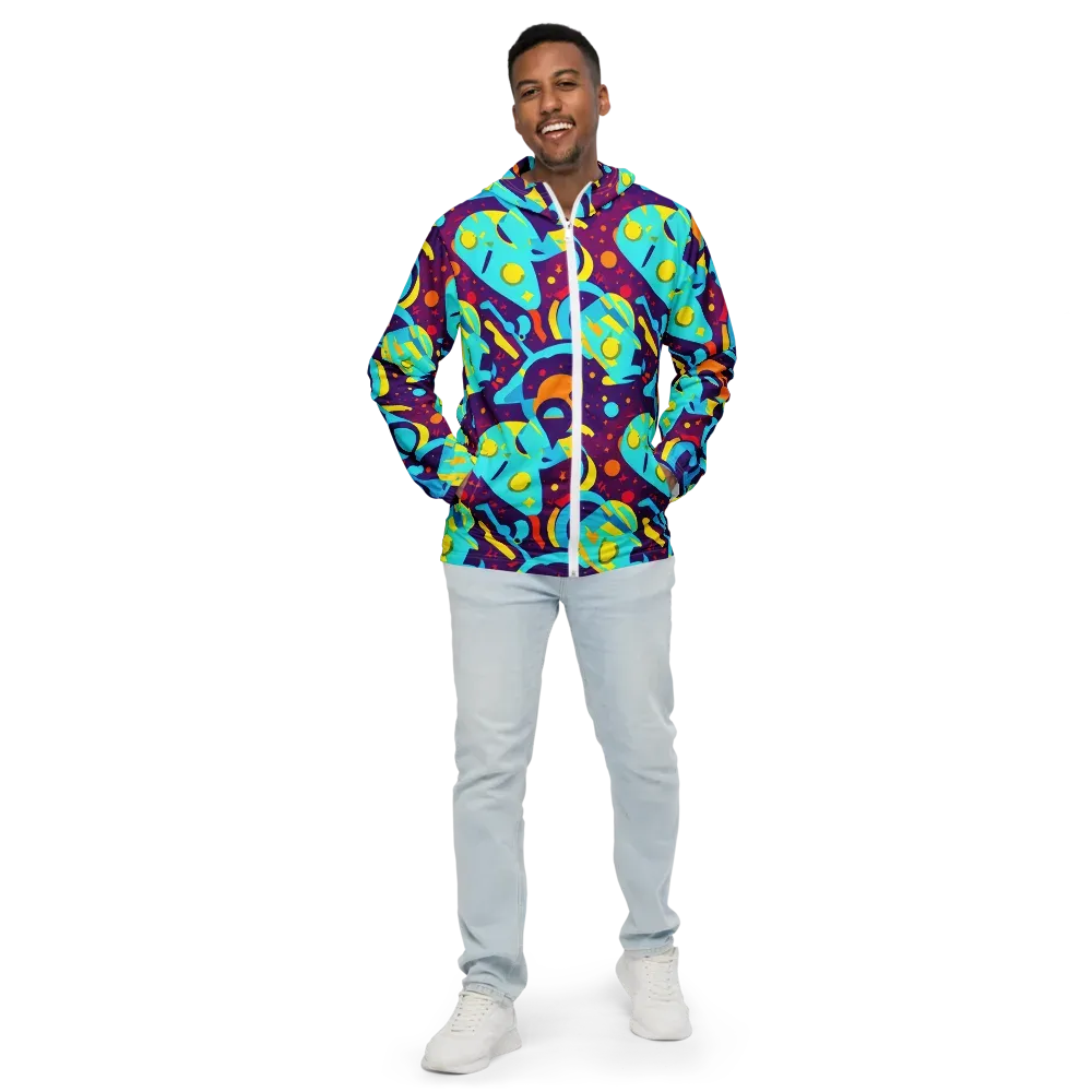 Gerace Geometry on Men's Windbreaker — Front