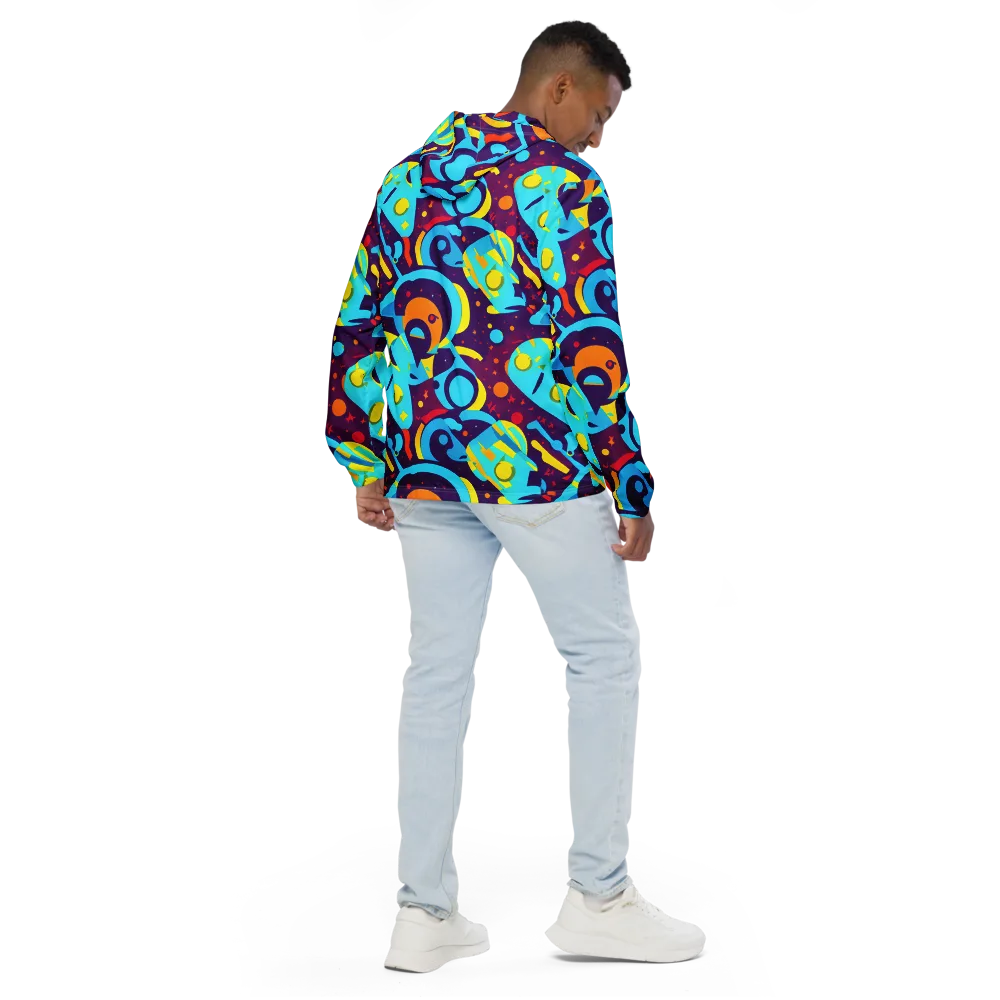 Gerace Geometry on Men's Windbreaker — Back