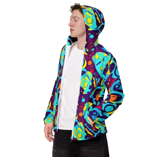 Gerace Geometry on a Men's Windbreaker