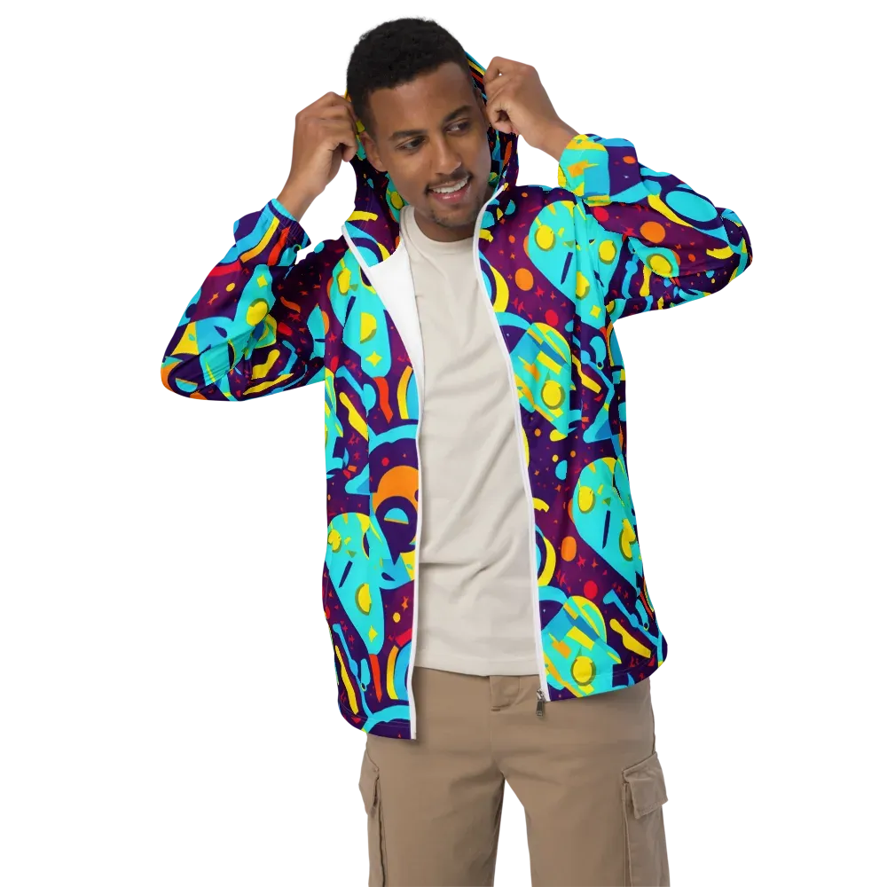 Gerace Geometry on Men's Windbreaker — Front