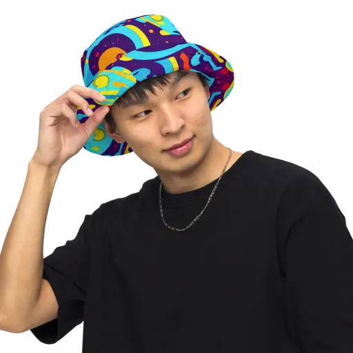 Gerace Geometry on a Reversible Bucket Hat