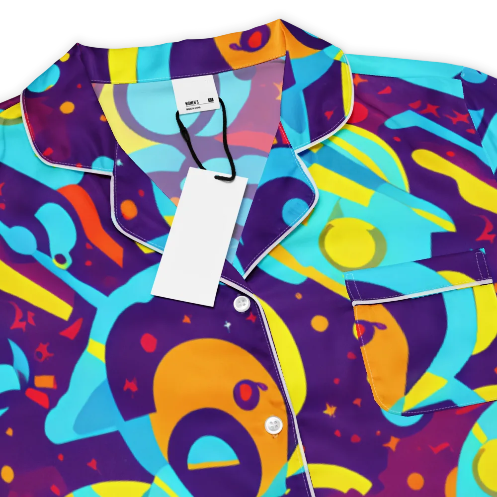 Gerace Geometry on Women's Short Sleeve Pajama Top — Product details