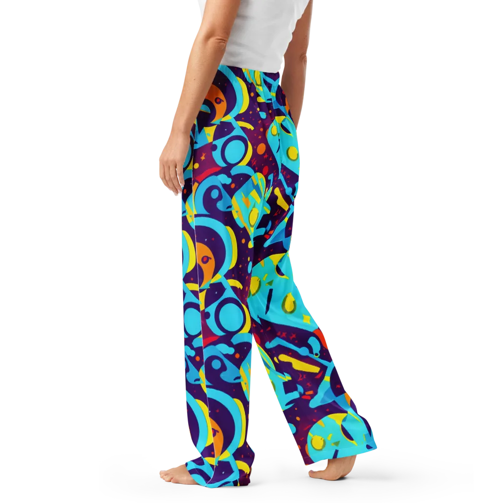 Gerace Geometry on Women's Pajama Pants — Left