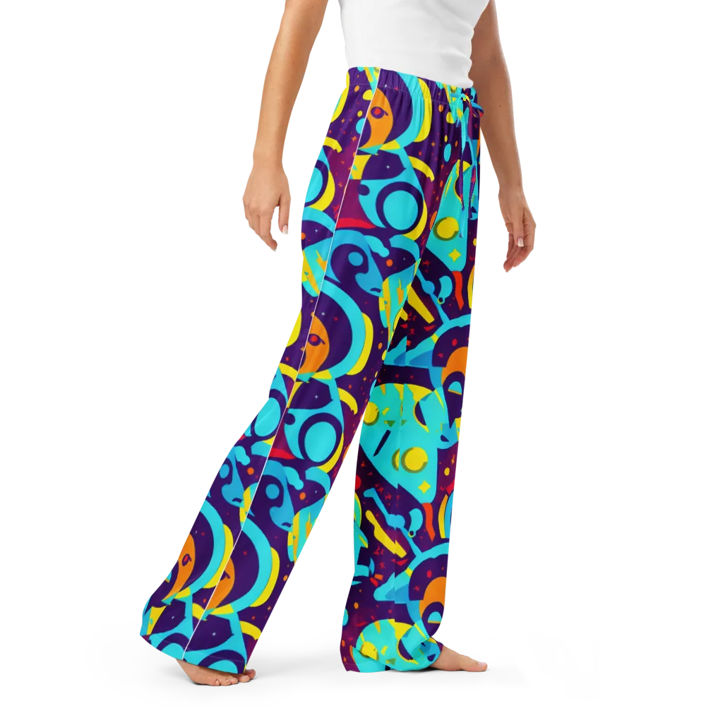 Gerace Geometry on Women's Pajama Pants — Right Front