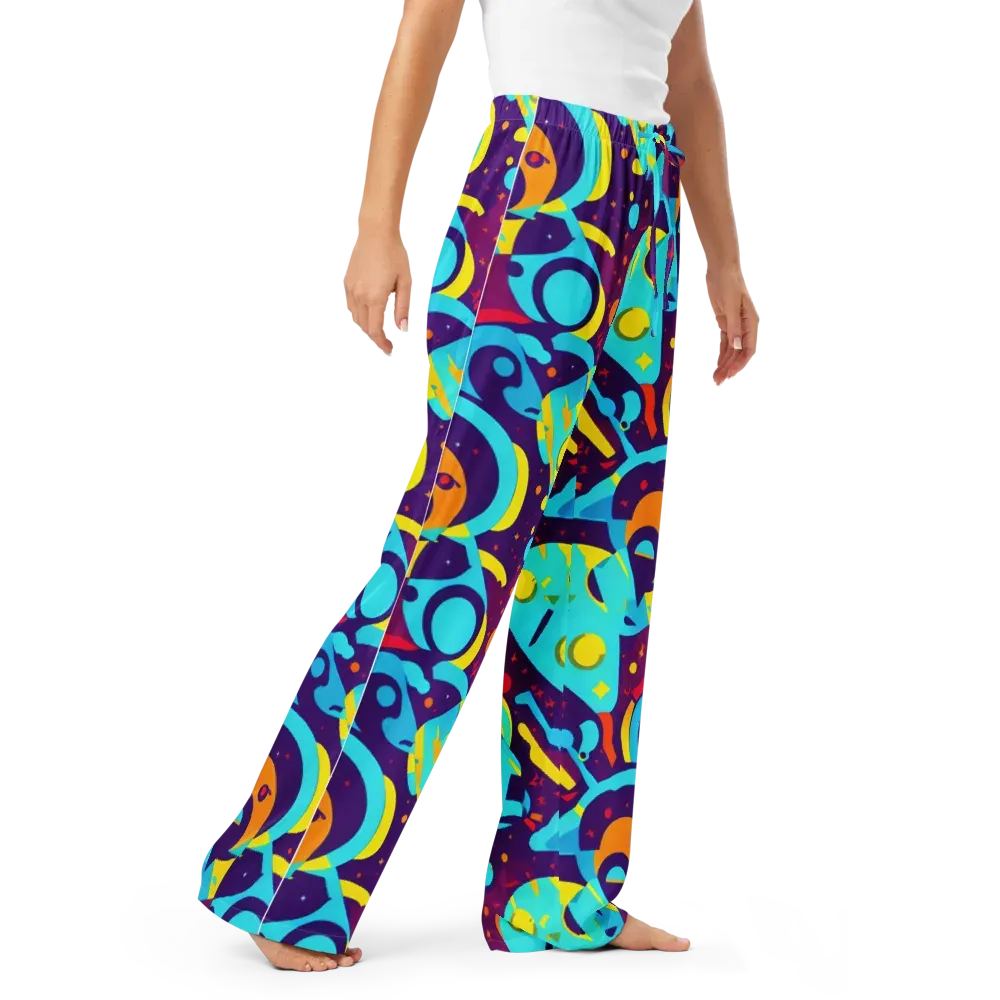 Gerace Geometry on Women's Pajama Pants — Right Front