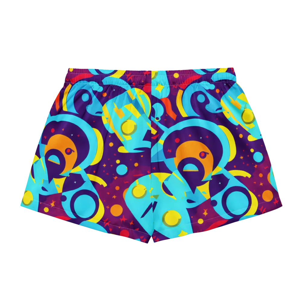 Gerace Geometry on Women's Pajama Shorts — Back