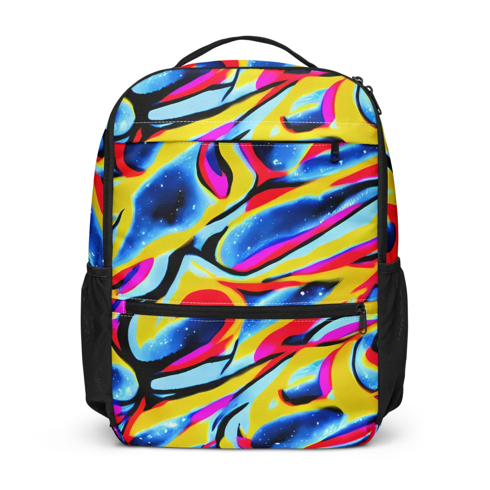 Electric Dreamscape on Utility Backpack — Front