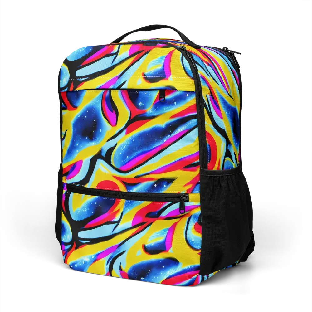 Electric Dreamscape on Utility Backpack — Left Front