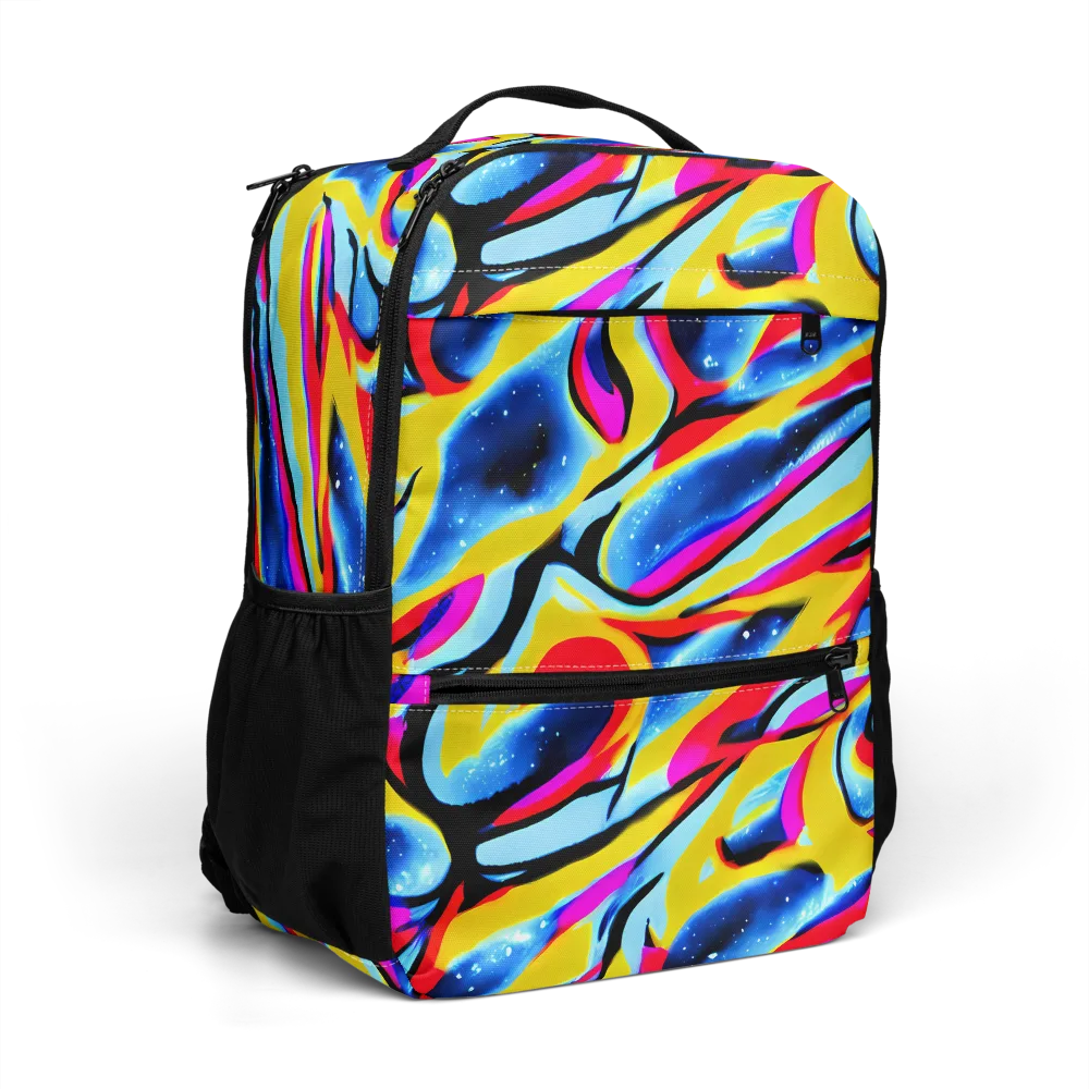 Electric Dreamscape on Utility Backpack — Right Front