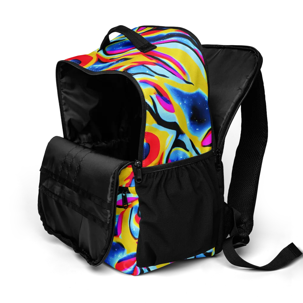 Electric Dreamscape on Utility Backpack — Product details 2
