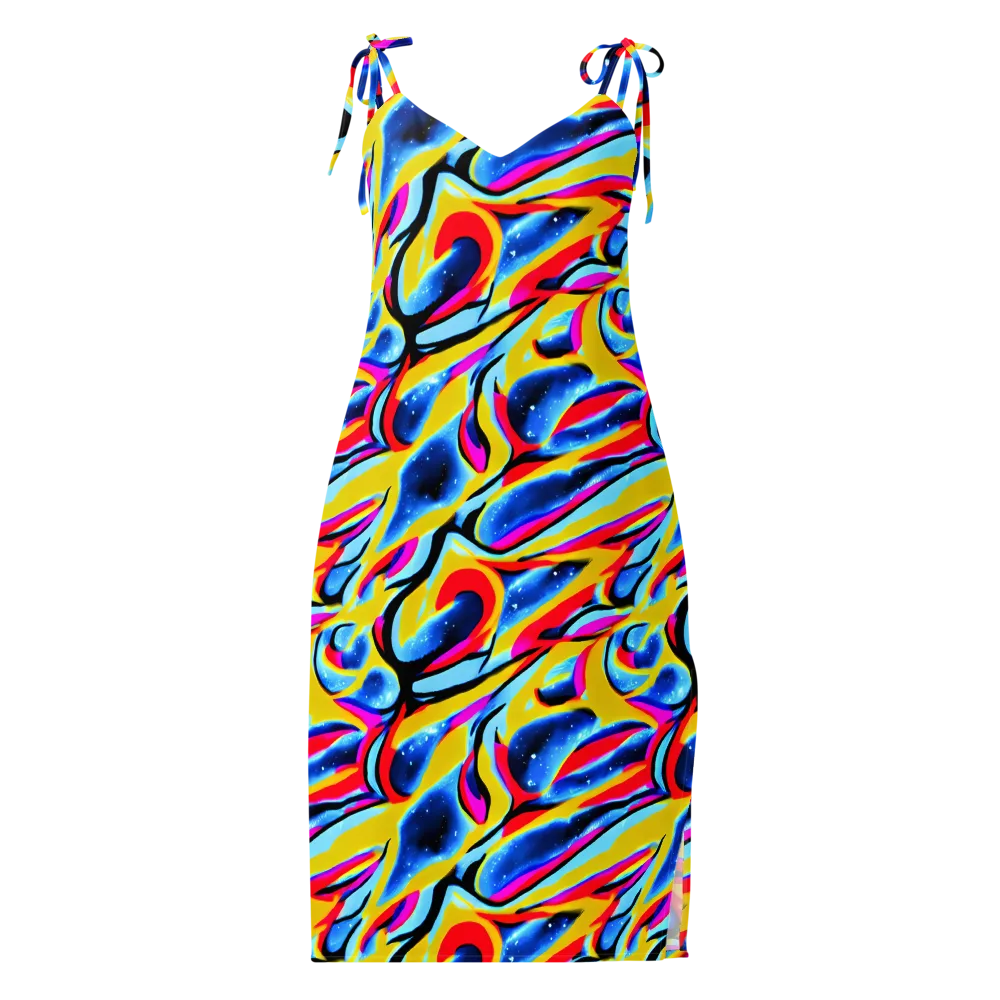 Electric Dreamscape on Slip Dress — Front