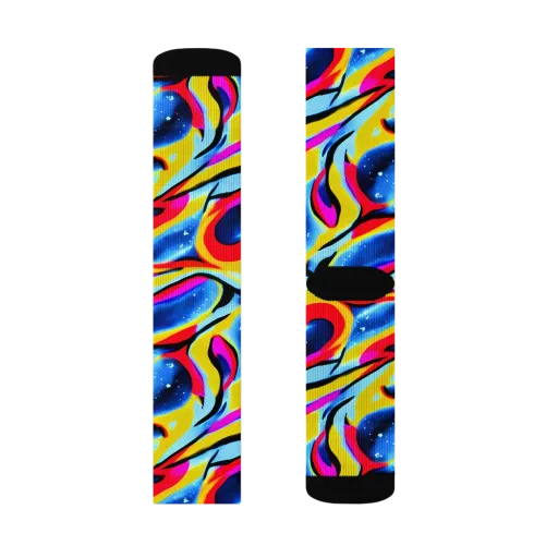 Electric Dreamscape on a Socks
