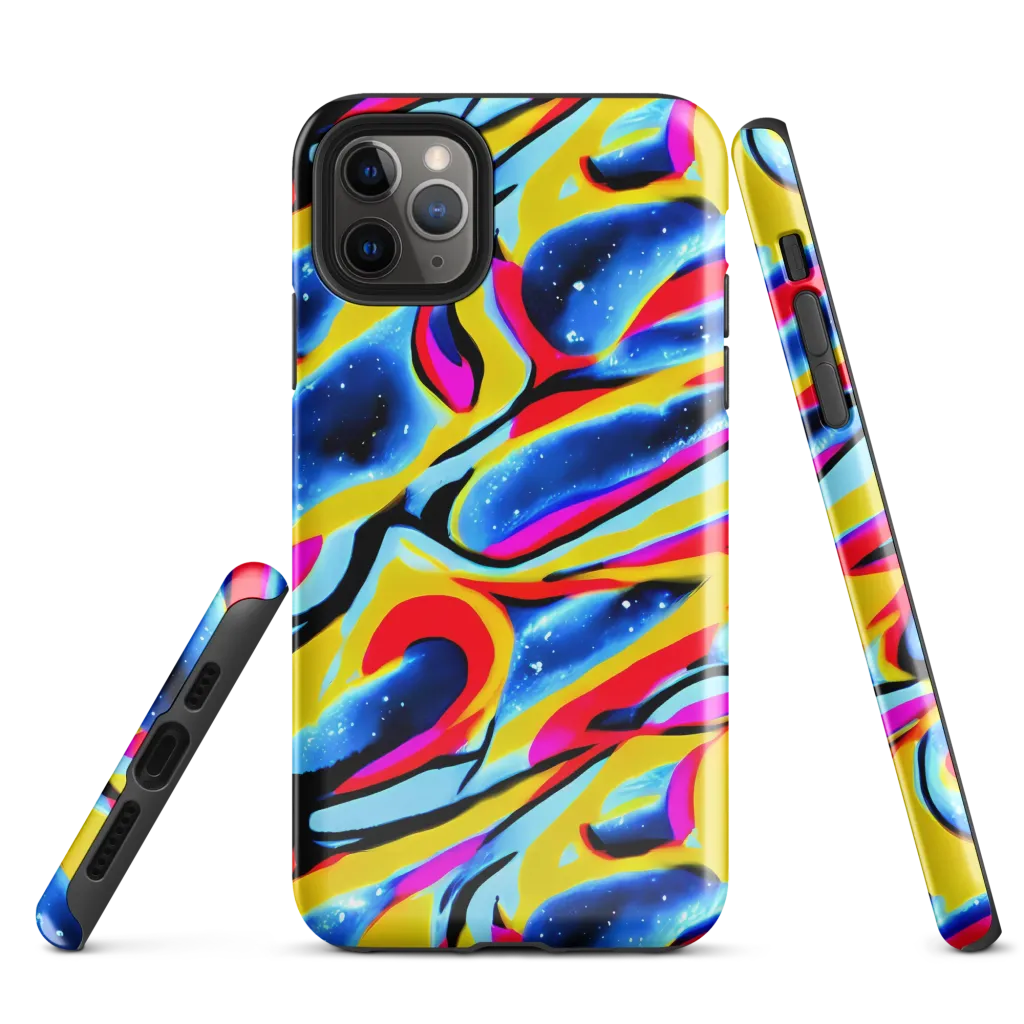 Electric Dreamscape on Tough Case for iPhone® — Front