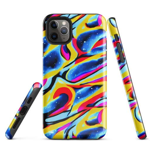 Electric Dreamscape on a Tough Case for iPhone®