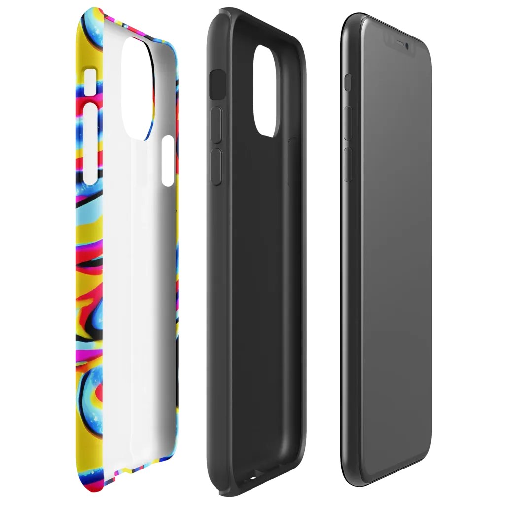 Electric Dreamscape on Tough Case for iPhone® — Right